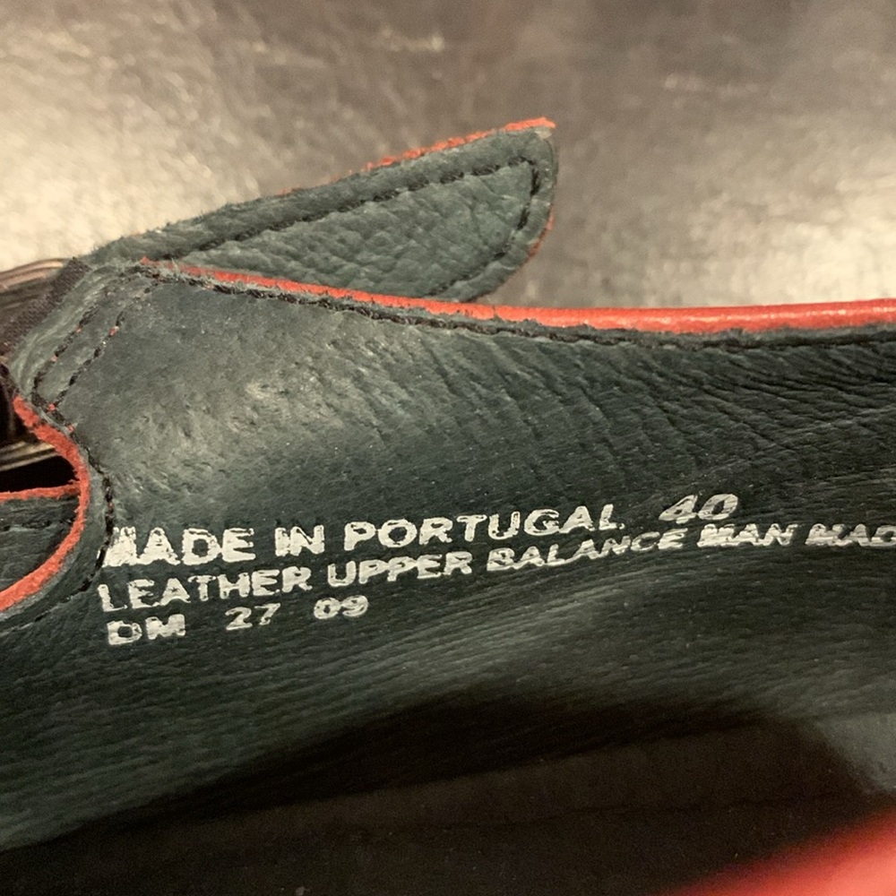 Size 40 dromedaris leather red shoes Mary Janes - Picture 4 of 4